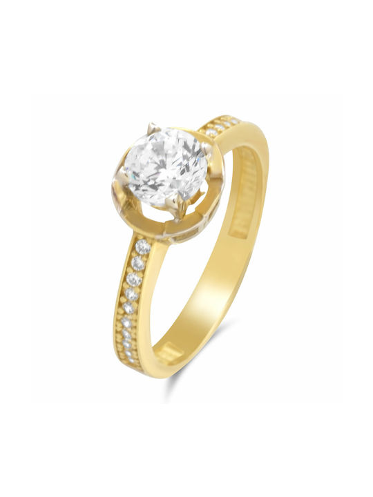 Single Stone from Gold 14K