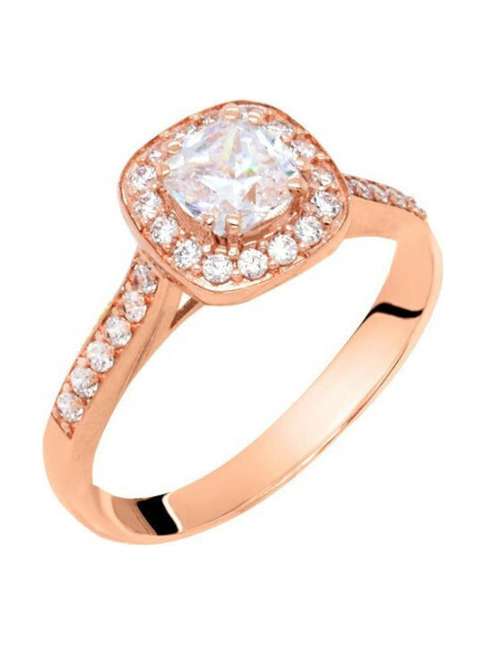 Single Stone from Rose Gold