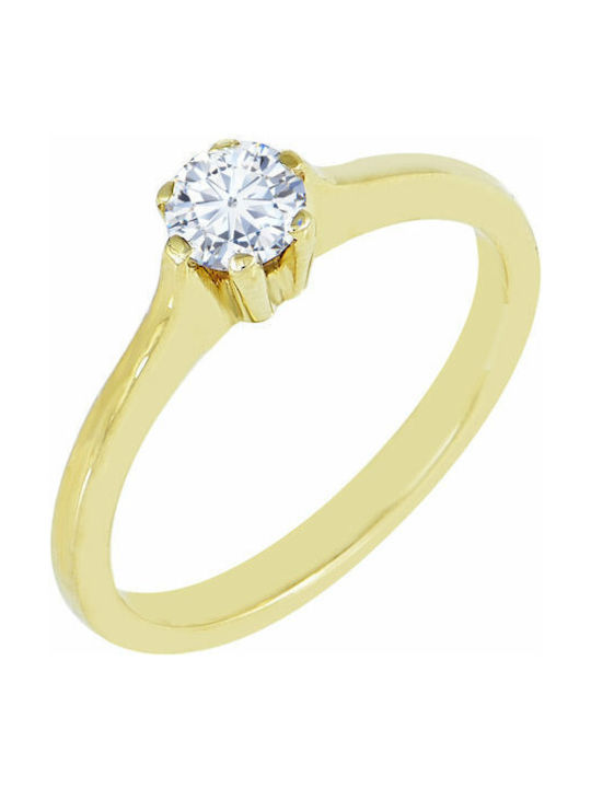 Savvidis Single Stone from Gold 14K