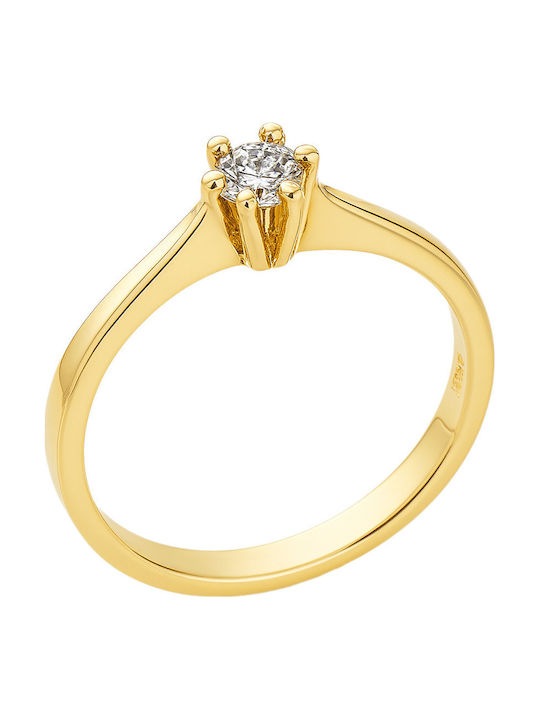 FenixJewelry Einzelner Stein aus Gold 14K