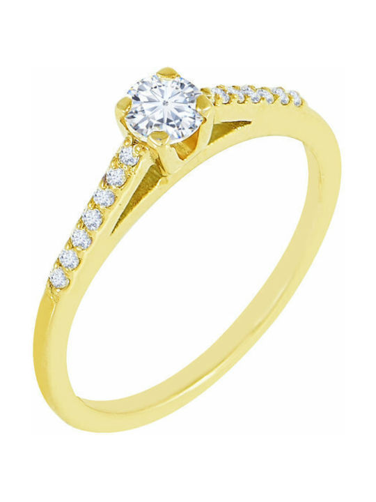 Savvidis Single Stone from Gold 14K