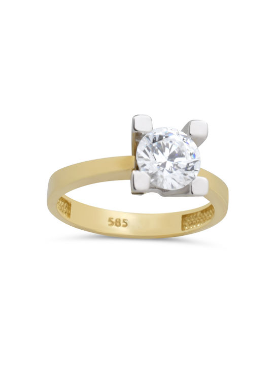 Single Stone from Gold 14K