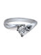 Single Stone from White Gold 14K