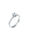 Single Stone from White Gold 14K