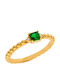 Inel Solitar din Aur 18K cu Diamant
