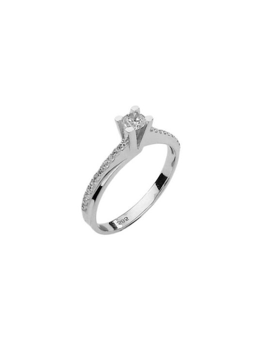 Single Stone from White Gold 14K