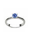 Chrilia Single Stone from White Gold 18K