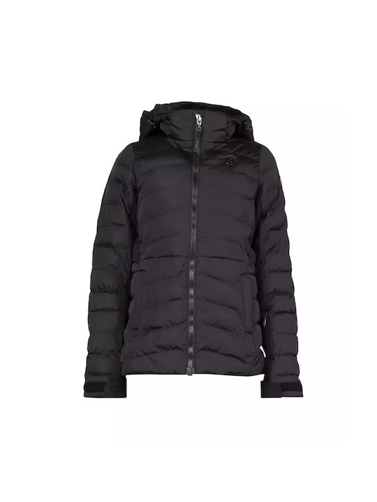 8848 Altitude Girls Casual Jacket Black with Lining & Ηood