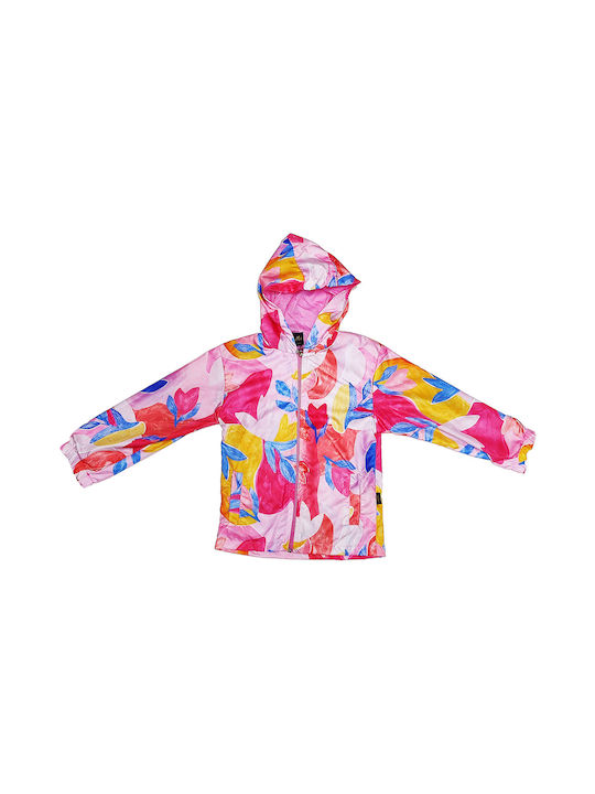 Else Windproof Girls Casual Jacket Multicolour with Ηood