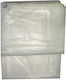 Bradas Waterproof Tarpaulin 100gr/m² 3x3m. Light Type Transparent