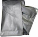 Waterproof Tarpaulin 200gr/m² 5x6m. Heavy Duty Silver