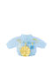 Child Safety Pin made of Gold Plated Silver with Cross and Constantinato for Boy
