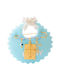 Child Safety Pin made of Gold Plated Silver with Cross and Constantinato for Boy
