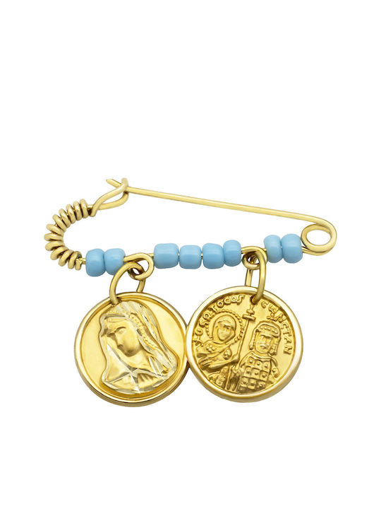Savvas Design Child Safety Pin made of Gold 14K