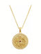 Art d or Anhänger Kinder Amulett Beidseitig mit Kette Konstantinato aus Gold 9K ARDP-KAL-213