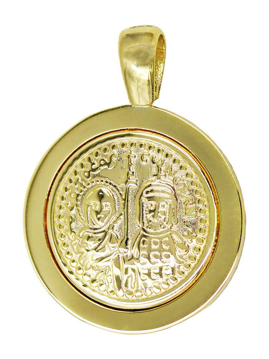 Roloi Kaliamanis Pendant Kids Talisman Konstantinato made of Gold 9K PM1233