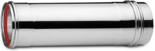 KymaSol Rauchrohr Inox 120mm Silber