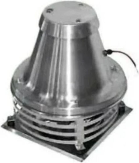 Turbofan Krone Rauchrohr Metall 450mm Silber