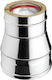Inox Shell Καπέλο Καπνοδόχου Inox 150mm Ασημί