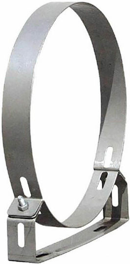 Inox Shell Στήριγμα Καπνοδόχου Inox 200mm Ασημί