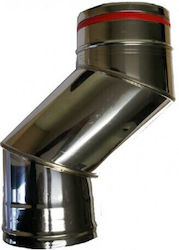 Țeavă de decalaj de Coș de Fum Inox 150mm Argintiu