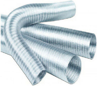 Chimney Chimney Tube Metallic 150mm Silver