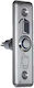 Complete Wall Push Exit Button with Frame Silver EB20