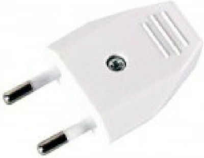 Male Bipolar Plug White