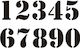 Stencil Numbers