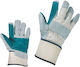 Cerva Gloves for Work Green Leather-Cotton 1pcs