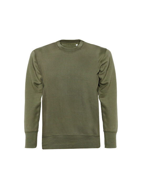 Herren Langarm Sweatshirt Arbeit Khaki