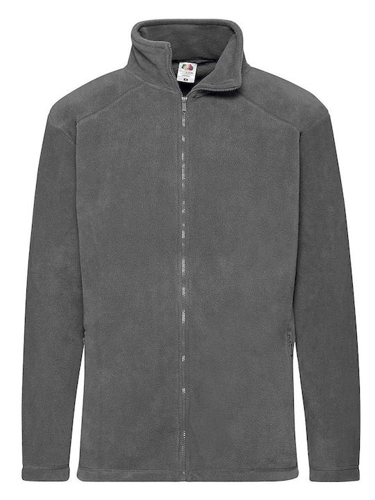 Fleece Work Cardigan Gray