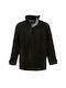 Fleece Work Cardigan Black