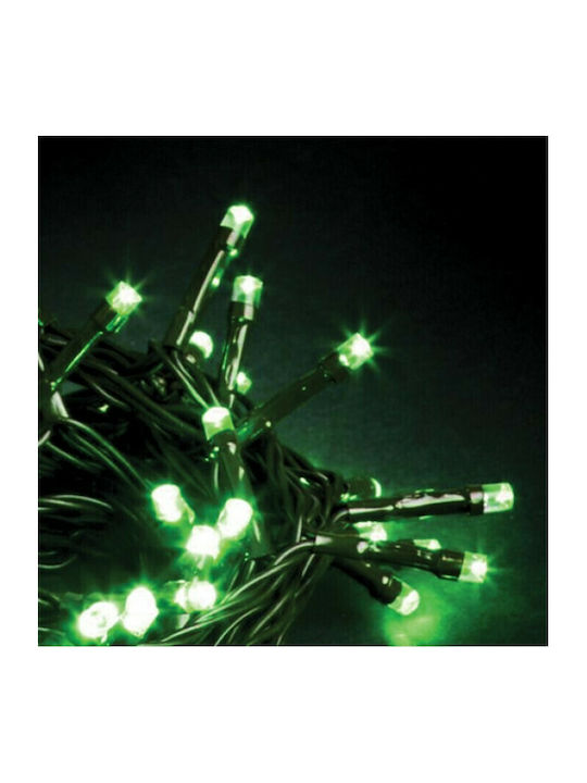 100 Lights LED Green in String 1pcs