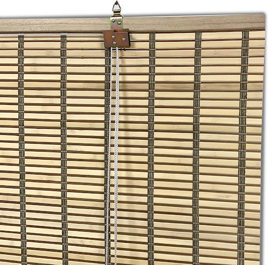 Woodware Στόρι Σκίασης Μπαμπού σε Μπεζ Χρώμα Π120xΥ220εκ.