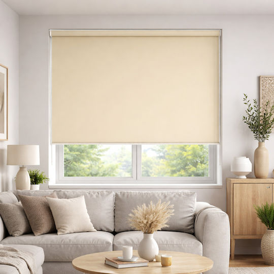 Roller Blinds Partial Blackout Beige W180xH180cm GBB-15304