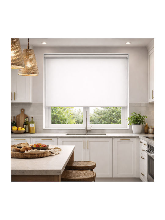 Roller Blinds Partial Blackout White W60xH180cm GBB-15283