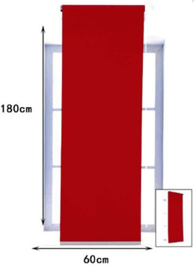 Ρόλερ Σκίασης Μερικής Συσκότισης Π60xΥ180εκ. TPS-23769 Κόκκινο