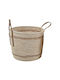 Dekorativer Korb Korbweide mit Griffen Beige 27x33cm