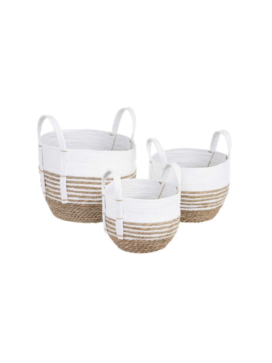 Wicker Decorative Baskets Set 3pcs