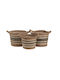 Wicker Decorative Baskets Set 3pcs