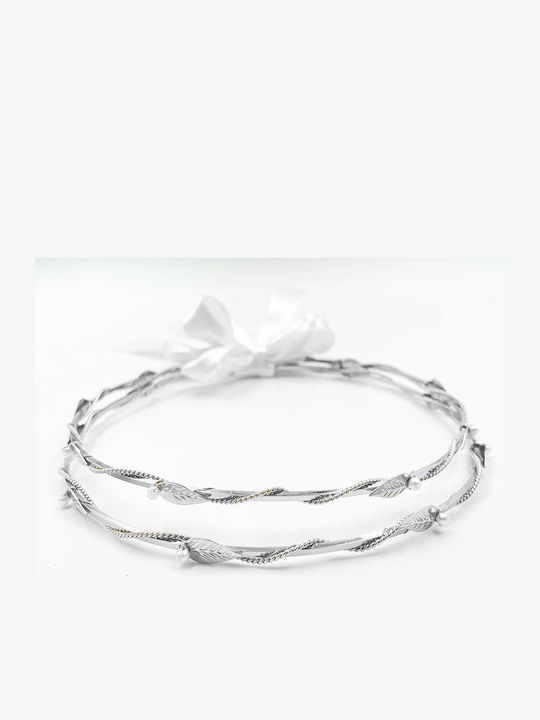 Handmade Silver Plated Wedding Crowns Olive