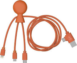 Xoopar USB към Lightning / Type-C / micro USB Кабел 1м 1М.MICRO Xoopar USB към Lightning / Type-C / micro USB Кабел 1м 1М.MICRO
