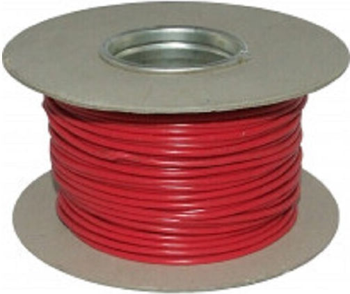 Netzkabel mit Kabeleigenschaften 1x16mm² in Rote Farbe 1m Flexibel