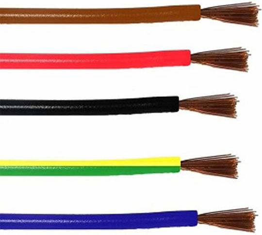 Nyaf Power Cord Type NYAF with Cable Properties 1x2.5mm² in Blue Colour 1m