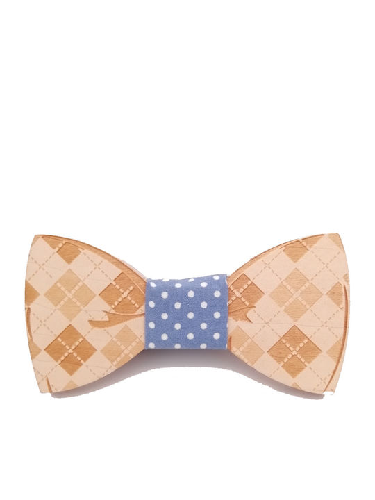 Wooden Bow Tie Blue