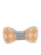 Wooden Bow Tie Beige