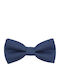JFashion Linen Handmade Bow Tie Navy Blue
