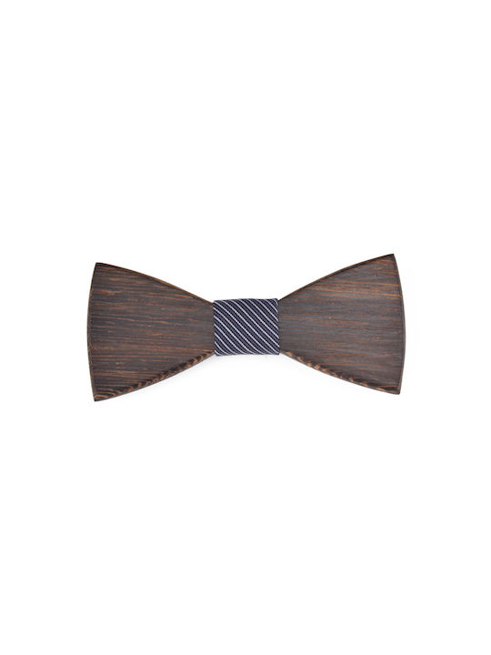 Wooden Handmade Bow Tie Brown Wenge