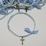 Christening Charm Bracelet Light Blue 1pcs